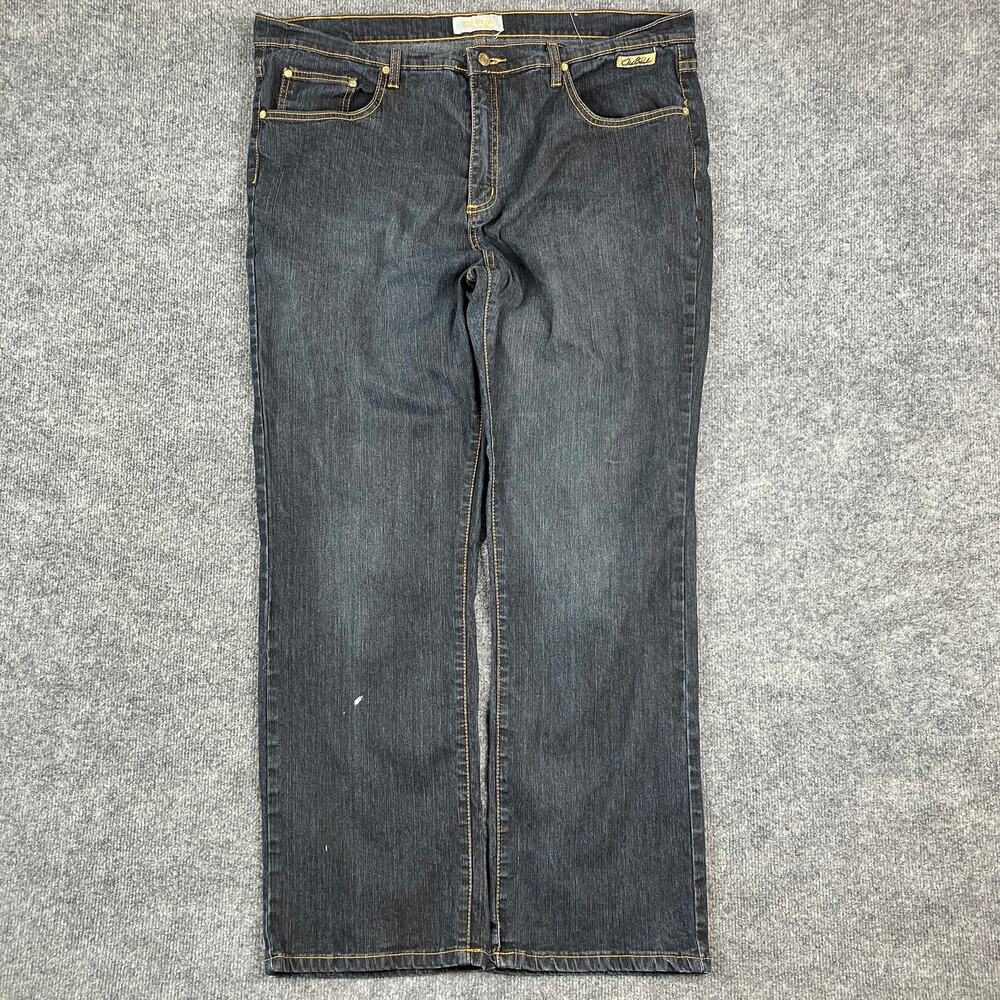 Old Skool Urban Wear Jeans Womens 22 Dark Wash Straight Denim Casual Five Pocket